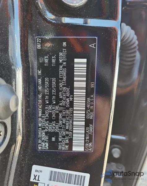 2022 Toyota Highlander Platinum from USA, damaged, VIN 5TDFZRBH9NS237789